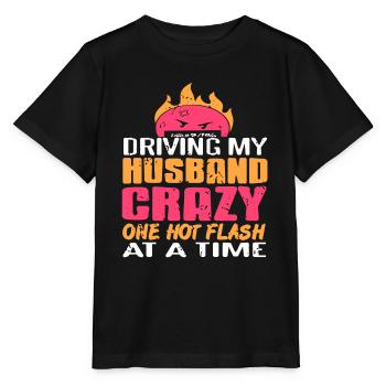 Rendre mon mari fou une bouffée de chaleur à la fois - T-shirt bio MINI CREATOR Stanley/Stella Enfant - noir - Devant - Mikhail (115cm)