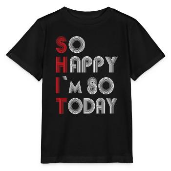 80e anniversaire - T-shirt bio MINI CREATOR Stanley/Stella Enfant - noir - Devant - Mikhail (115cm)