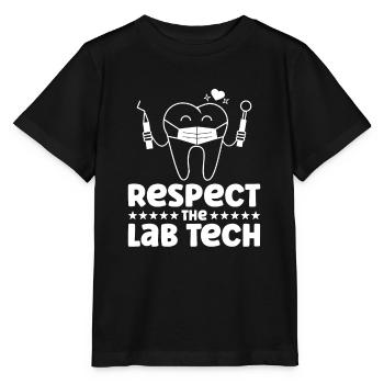 Technicien de laboratoire dentaire Technicien dentaire - T-shirt bio MINI CREATOR Stanley/Stella Enfant - noir - Devant - Mikhail (115cm)