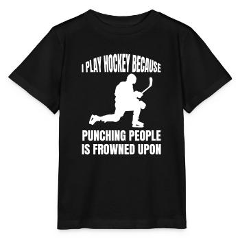 Eishockey Wintersport Geschenk Eishockeyteam - Stanley/Stella Kinder T-Shirt MINI CREATOR  - Schwarz - Vorne - Mikhail (115cm)