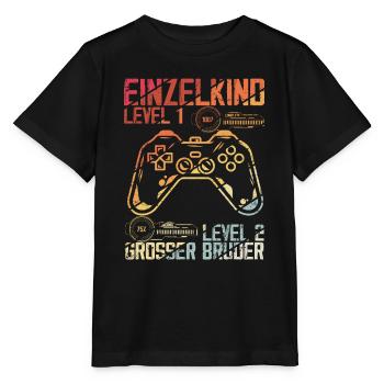 Level Einzelkind complete Großer Bruder 2023 Loadi - Stanley/Stella Kinder T-Shirt MINI CREATOR  - Schwarz - Vorne - Mikhail (115cm)