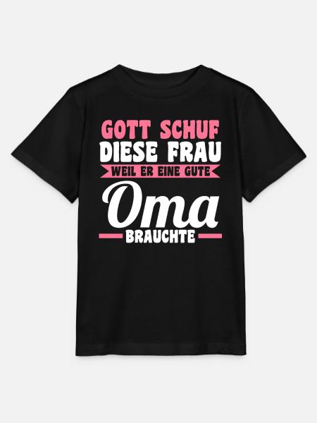 Großmutter Großmama Omi Oma - Stanley/Stella Kinder T-Shirt MINI CREATOR - Schwarz