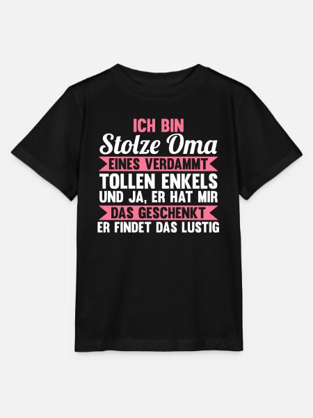 Großmutter Großmama Omi Oma - Stanley/Stella Kinder T-Shirt MINI CREATOR - Schwarz