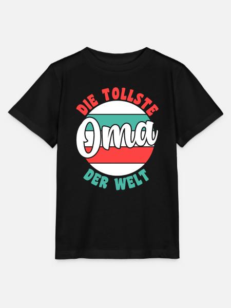 Großmutter Großmama Omi Oma - Stanley/Stella Kinder T-Shirt MINI CREATOR - Schwarz