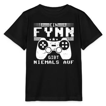Fynn Gaming Konsole PC Gamer Geschenk - Stanley/Stella Kinder T-Shirt MINI CREATOR  - Schwarz - Vorne - Mikhail (115cm)