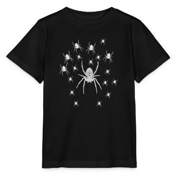 Spiders a whole family - Stanley/Stella MINI CREATOR Kids’ T-Shirt - black - Front - Mikhail (115cm)