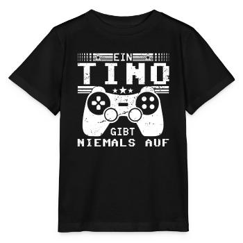 Tino Gaming Konsole PC Gamer Geschenk - Stanley/Stella Kinder T-Shirt MINI CREATOR  - Schwarz - Vorne - Mikhail (115cm)
