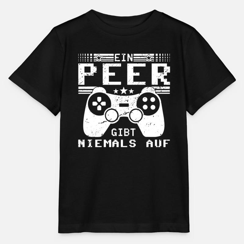 Peer Gaming Konsole PC Gamer Geschenk - Stanley/Stella Kinder T-Shirt MINI CREATOR - Schwarz
