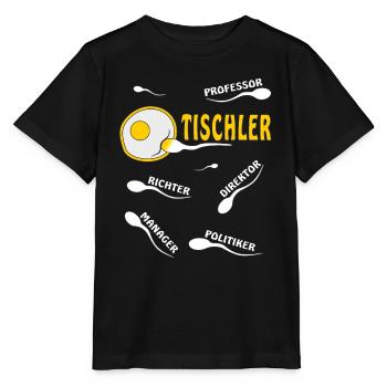 TISCHLER - Stanley/Stella Kinder T-Shirt MINI CREATOR  - Schwarz - Vorne - Mikhail (115cm)