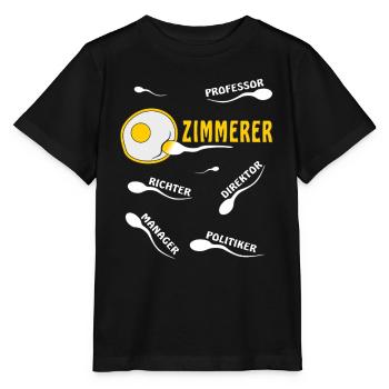 ZIMMERER - Stanley/Stella Kinder T-Shirt MINI CREATOR  - Schwarz - Vorne - Mikhail (115cm)