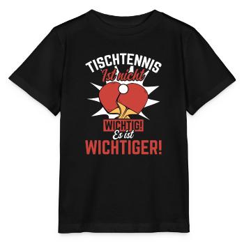 Tischtennis ist nicht wichtig es ist wichtiger - Stanley/Stella Kinder T-Shirt MINI CREATOR  - Schwarz - Vorne - Mikhail (115cm)