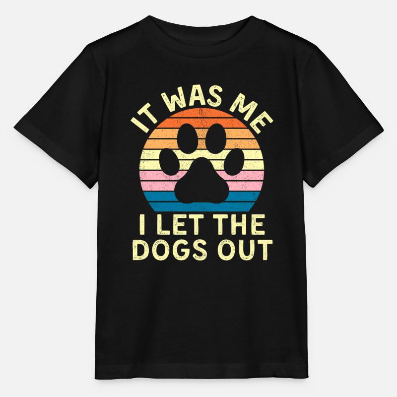 Let The Dogs Out - Stanley/Stella Kinder T-Shirt MINI CREATOR  - Schwarz
