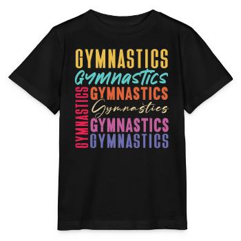 Akrobat Turner Gymnastik Turnen Tumbling - Stanley/Stella Kinder T-Shirt MINI CREATOR  - Schwarz - Vorne - Mikhail (115cm)