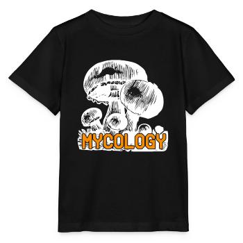 Mycology Retro Fungus Mycology Lover T-Shirt - T-shirt bio MINI CREATOR Stanley/Stella Enfant - noir - Devant - Mikhail (115cm)