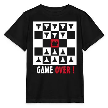 game over - Stanley/Stella Kinder T-Shirt MINI CREATOR  - Schwarz - Vorne - Mikhail (115cm)