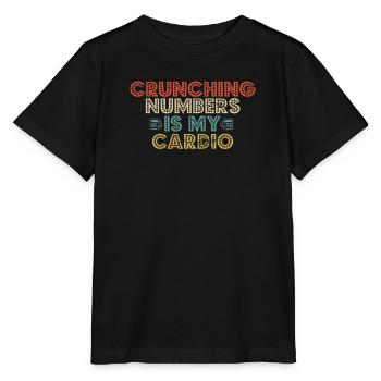 Crunching Numbers is My Cardio Funny Accounting - Stanley/Stella MINI CREATOR Kids’ T-Shirt - black - Front - Mikhail (115cm)