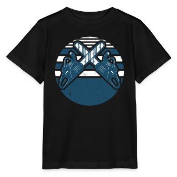 Vintage Chainsaw Distressed - Stanley/Stella MINI CREATOR Kids’ T-Shirt - black - Front - Mikhail (115cm)