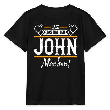John Geschenkidee Geschenk Geburtstag - Stanley/Stella Kinder T-Shirt MINI CREATOR  - Schwarz - Vorne - Mikhail (115cm)