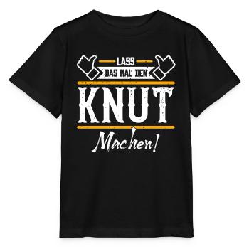 Knut Geschenkidee Geschenk Geburtstag - Stanley/Stella Kinder T-Shirt MINI CREATOR  - Schwarz - Vorne - Mikhail (115cm)