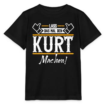 Kurt Geschenkidee Geschenk Geburtstag - Stanley/Stella Kinder T-Shirt MINI CREATOR  - Schwarz - Vorne - Mikhail (115cm)