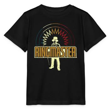 Ringmaster Circus Entertainer - Stanley/Stella MINI CREATOR Kids’ T-Shirt - black - Front - Mikhail (115cm)