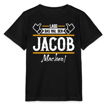 Jacob Geschenkidee Geschenk Geburtstag - Stanley/Stella Kinder T-Shirt MINI CREATOR  - Schwarz - Vorne - Mikhail (115cm)