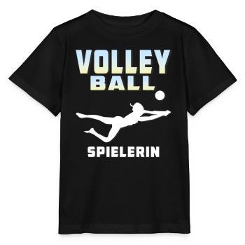 VOLLEYBALL SPIELERIN - Stanley/Stella Kinder T-Shirt MINI CREATOR  - Schwarz - Vorne - Mikhail (115cm)