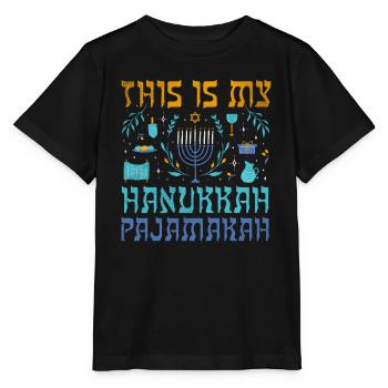 Le juif de Noël juif est mon modèle de Hanoukka - T-shirt bio MINI CREATOR Stanley/Stella Enfant - noir - Devant - Mikhail (115cm)