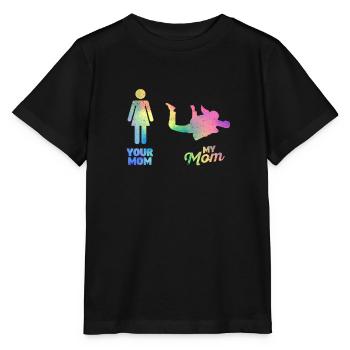 Ta mère Ma mère Parachutiste - T-shirt bio MINI CREATOR Stanley/Stella Enfant - noir - Devant - Mikhail (115cm)