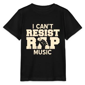 I Can't Resist RAP Music Retro Cool Rap Lover - Stanley/Stella Kinder T-Shirt MINI CREATOR  - Schwarz - Vorne - Mikhail (115cm)