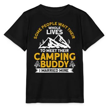 Cool Camping Buddies Cadeau Camping Buddy - T-shirt bio MINI CREATOR Stanley/Stella Enfant - noir - Devant - Mikhail (115cm)