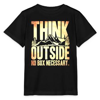 Think Outside No Necessary - Stanley/Stella MINI CREATOR Kids’ T-Shirt - black - Front - Mikhail (115cm)
