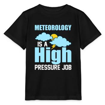 Meteorology Is A High Pressure Job Meteorologist - Stanley/Stella MINI CREATOR Kids’ T-Shirt - black - Front - Mikhail (115cm)