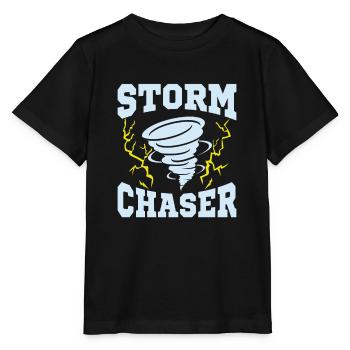 Storm Chaser Meteorologist Meteorology - Stanley/Stella MINI CREATOR Kids’ T-Shirt - black - Front - Mikhail (115cm)