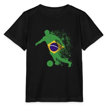 National Team Brazil World Cup - Stanley/Stella MINI CREATOR Kids’ T-Shirt - black - Front - Mikhail (115cm)