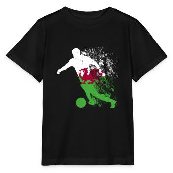 Wales National Team World Cup - Stanley/Stella MINI CREATOR Kids’ T-Shirt - black - Front - Mikhail (115cm)