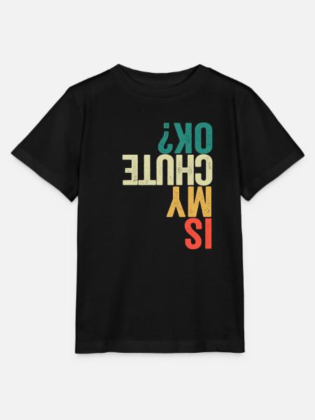Ist mein Fallschirm in Ordnung Lustig Fallschirm - Stanley/Stella Kinder T-Shirt MINI CREATOR - Schwarz