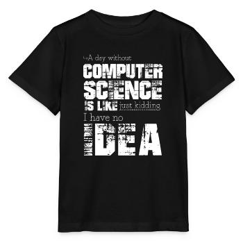 Informatique - T-shirt bio MINI CREATOR Stanley/Stella Enfant - noir - Devant - Mikhail (115cm)