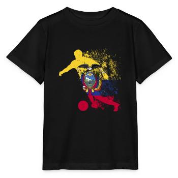 National Team Ecuador Football World Cup - Stanley/Stella MINI CREATOR Kids’ T-Shirt - black - Front - Mikhail (115cm)