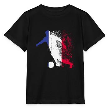 Équipe de France - T-shirt bio MINI CREATOR Stanley/Stella Enfant - noir - Devant - Mikhail (115cm)