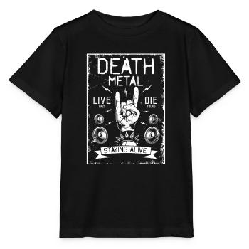 Metal Till Death Heavy Metal Band Death Metal - Stanley/Stella Kinder T-Shirt MINI CREATOR  - Schwarz - Vorne - Mikhail (115cm)