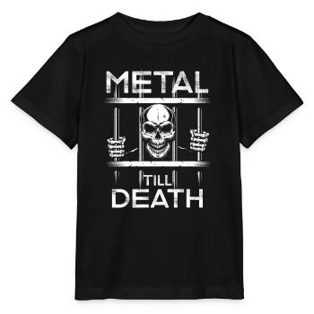 Metal Till Death Heavy Metal Band Death Metal - Stanley/Stella Kinder T-Shirt MINI CREATOR  - Schwarz - Vorne - Mikhail (115cm)