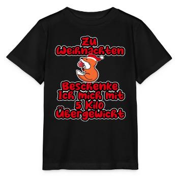 Ich beschenke mich mit 5 Kilo Übergewicht - Stanley/Stella Kinder T-Shirt MINI CREATOR  - Schwarz - Vorne - Mikhail (115cm)