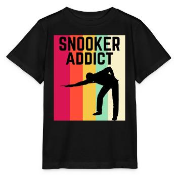Snooker Addict Snooker Fan Colourful Snooker Lover - Stanley/Stella MINI CREATOR Kids’ T-Shirt - black - Front - Mikhail (115cm)