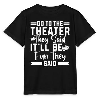 Aller au Théâtre ils Comédies Musicales Théâtre - T-shirt bio MINI CREATOR Stanley/Stella Enfant - noir - Devant - Mikhail (115cm)