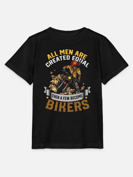 Biker - Stanley/Stella Kinder T-Shirt MINI CREATOR  - Schwarz