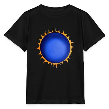 Sun Summer Watercolor Nature Beach Sky 02 - Stanley/Stella MINI CREATOR Kids’ T-Shirt - black - Front - Mikhail (115cm)