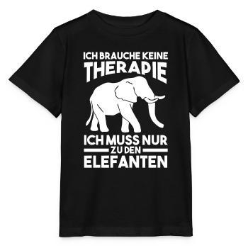 Dickhäuter Rüsseltier Elefant - Stanley/Stella Kinder T-Shirt MINI CREATOR  - Schwarz - Vorne - Mikhail (115cm)