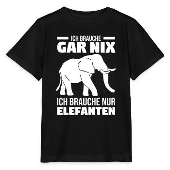 Dickhäuter Rüsseltier Dabbing Elefant - Stanley/Stella Kinder T-Shirt MINI CREATOR  - Schwarz - Vorne - Mikhail (115cm)