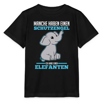 Dickhäuter Rüsseltier Elefant - Stanley/Stella Kinder T-Shirt MINI CREATOR  - Schwarz - Vorne - Mikhail (115cm)